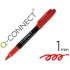 Rotulador q-connect para cd/dvd punta fibra permanente rojo punta redonda 1,0 mm