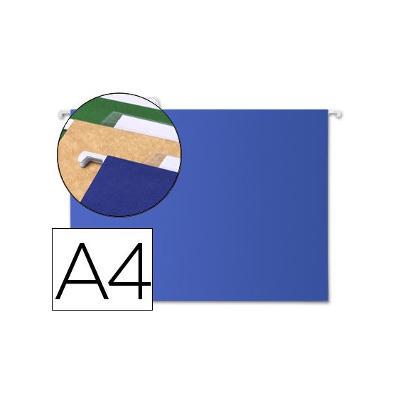 Carpeta colgante liderpapel a4 azul
