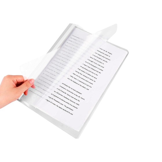Carpeta dossier fastener plastico q-connect din a4 blanco