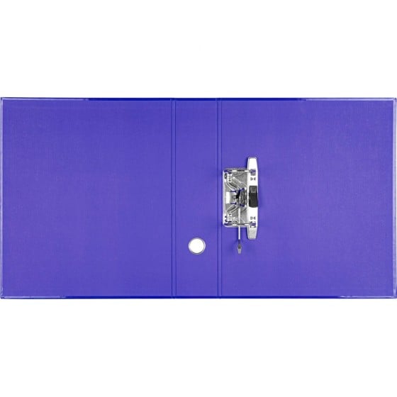 Archivador de palanca liderpapel a4 color system forrado sin rado lomo 80mm azul compresor metalico