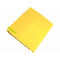 Archivador de palanca liderpapel a4 color system forrado sin rado lomo 80mm amarillo compresor metalico