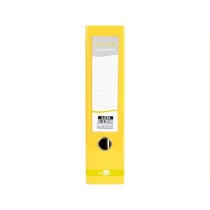 Archivador de palanca liderpapel a4 color system forrado sin rado lomo 80mm amarillo compresor metalico