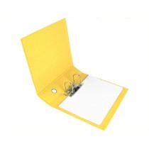Archivador de palanca liderpapel a4 color system forrado sin rado lomo 80mm amarillo compresor metalico