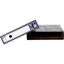 Caja archivador liderpapel classic blue cuarto apaisado negra
