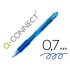 Boligrafo q-connect 4 en 1 tinta 4 colores retractil con sujecion de caucho