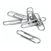 Clips niquelados q-connect nº1 20 mm caja de 100 unidades