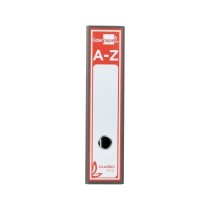 Archivador de palanca liderpapel a4 classic red carton entrecolado sin rado lomo 80mm gris compresor metalico