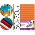 Carton ondulado liderpapel 50 x 70cm 320g/m2 naranja