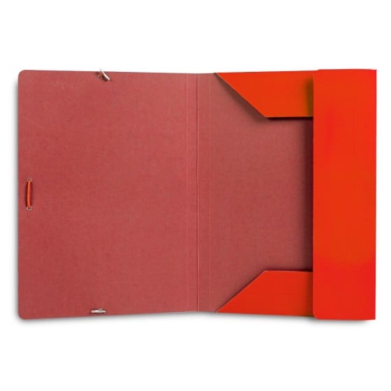 Carpeta liderpapel gomas folio 3 solapas carton plastificado colores surtidos