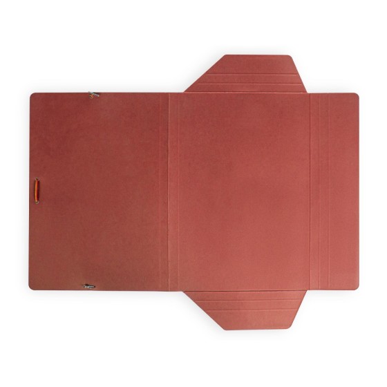 Carpeta liderpapel gomas folio 3 solapas carton plastificado colores surtidos