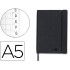 Libreta indice liderpapel similpiel a5 120 hojas 70g/m2 color negro
