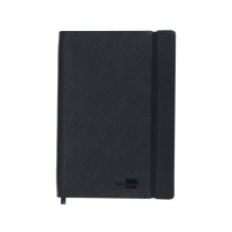 Libreta indice liderpapel similpiel a5 120 hojas 70g/m2 color negro