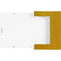 Carpeta proyectos liderpapel folio lomo 70mm carton gofrado amarilla