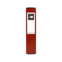 Carpeta proyectos liderpapel folio lomo 70mm carton gofrado roja