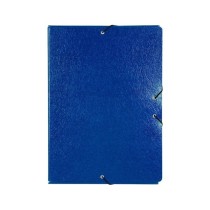 Carpeta proyectos liderpapel folio lomo 70mm carton gofrado azul
