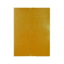 Carpeta proyectos liderpapel folio lomo 50mm carton gofrado amarilla