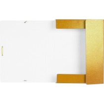 Carpeta proyectos liderpapel folio lomo 50mm carton gofrado amarilla