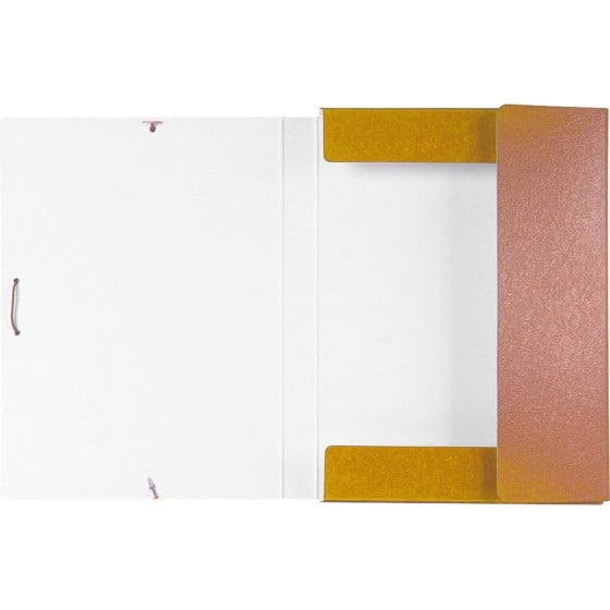 Carpeta proyectos liderpapel folio lomo 30mm carton gofrado amarilla