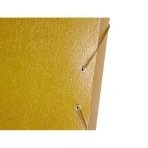 Carpeta proyectos liderpapel folio lomo 30mm carton gofrado amarilla