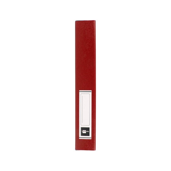 Carpeta proyectos liderpapel folio lomo 50mm carton gofrado roja