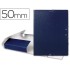 Carpeta proyectos liderpapel folio lomo 50mm carton gofrado azul