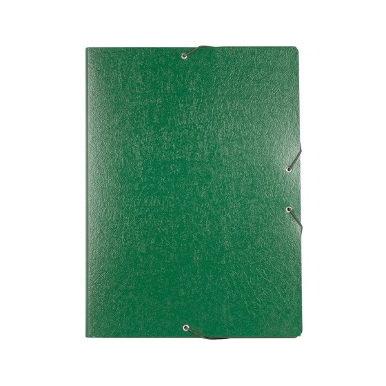 Carpeta proyectos liderpapel folio lomo 30mm carton gofrado verde