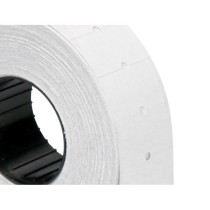Etiquetas q-connect blanca 21 x 12 mm lisa rollo 1000 etiquetas para etiquetadora q-connect
