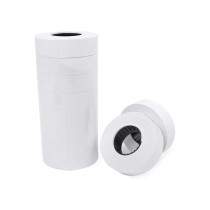 Etiquetas q-connect blanca 21 x 12 mm lisa rollo 1000 etiquetas para etiquetadora q-connect