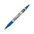 Rotulador artline marcador permanente ek-041t azul doble punta 0.4 y 1.0 mm
