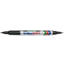 Rotulador artline marcador permanente ek-041t negro -doble punta 0.4 y 1.0 mm