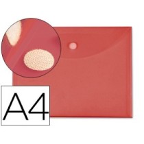 Carpeta liderpapel dossier a4 cierre de velcro roja