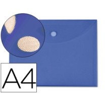 Carpeta liderpapel dossier a4 cierre de velcro azul