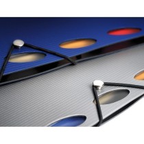Cuaderno espiral liderpapel a4 micro executive tapa plastico 100h 80 gr cuadro 5mm 5 separadores con gomilla azul
