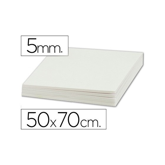 Carton pluma liderpapel doble cara 50x70 cm espesor 5 mm