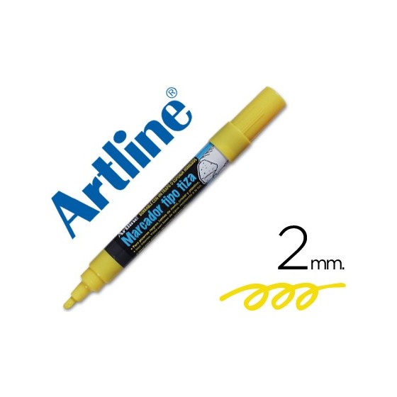 Rotulador artline pizarra verde negra epw-4-am color amarillo bolsa de 4 unidades