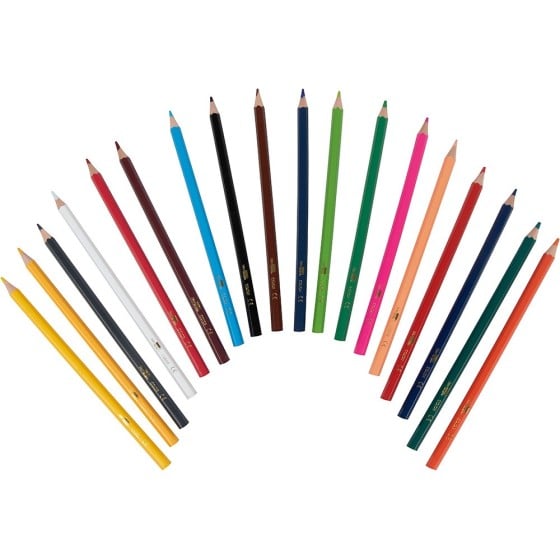 Lapices de colores liderpapel caja de 18 colores