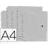 Carpeta liderpapel dossier broche 36664 polipropileno din a4 pack de 5 incolora transparente multitaladro