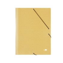 Carpeta liderpapel gomas a3 3 solapas carton prespan amarilla