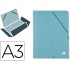 Carpeta liderpapel gomas a3 3 solapas carton prespan verde