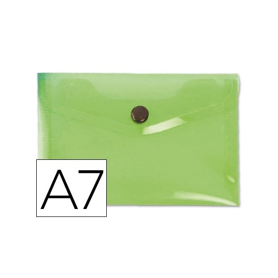 Carpeta liderpapel dossier broche 44223 polipropileno din a7 verde translucido