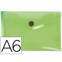 Carpeta liderpapel dossier broche 44233 polipropileno din a6 verde translucido
