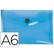 Carpeta liderpapel dossier broche 44232 polipropileno din a6 azul translucido