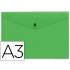 Carpeta liderpapel dossier broche 44243 polipropileno din a3 verde translucido