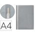 Carpeta dossier fastener plastico q-connect din a4 gris