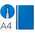 Carpeta dossier fastener plastico q-connect din a4 azul