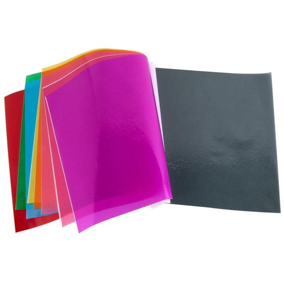 Bloc trabajos manuales liderpapel celofan 240x315mm 10 hojas colores surtidos