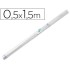 Rollo plastico adhesivo liderpapel 0,50x1,50 mt. 8o micras forralibros removible