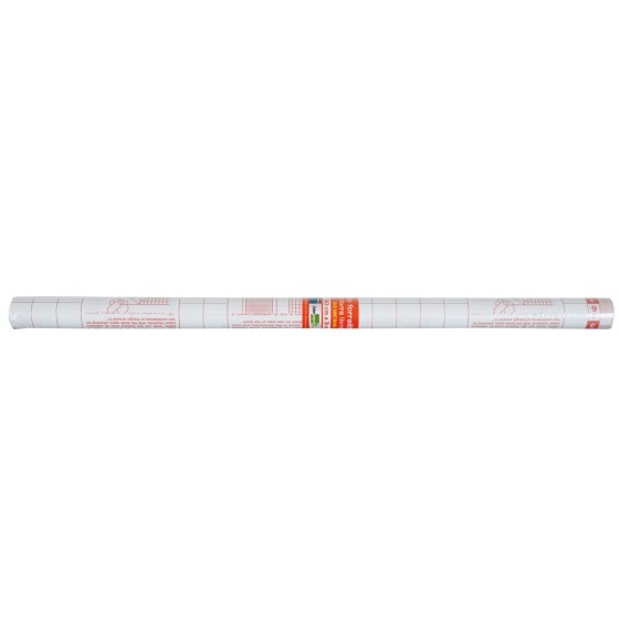 Rollo plastico adhesivo liderpapel 0,50x1,50 mt. 8o micras forralibros removible