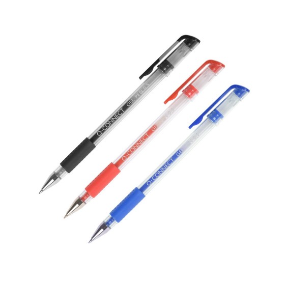 Boligrafo q-connect tinta gel negro 0,7 mm sujecion de caucho