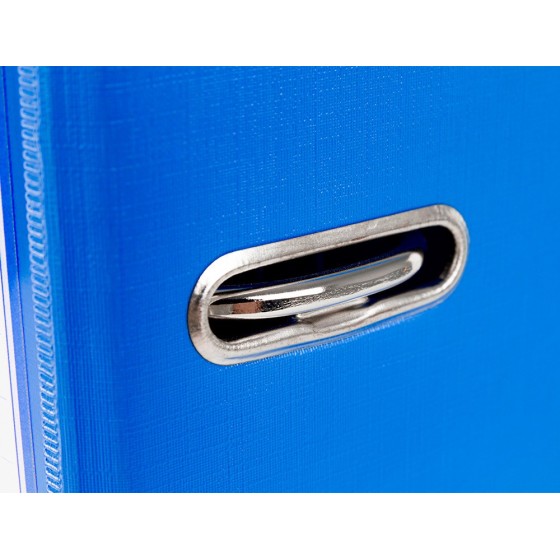 Archivador de palanca liderpapel a4 documenta forrado pvc con rado lomo 52mm azul compresor metalico